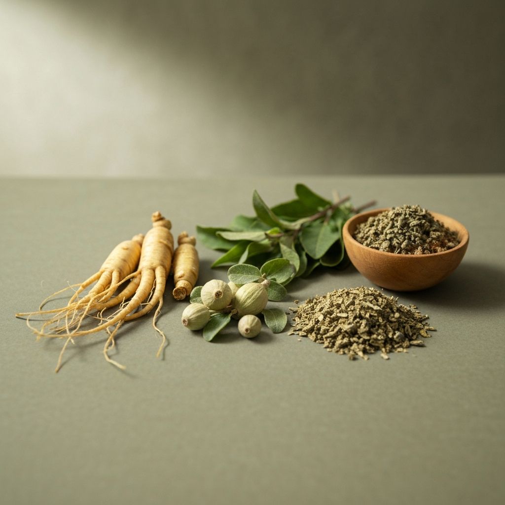 Natural adaptogenic plants and compounds